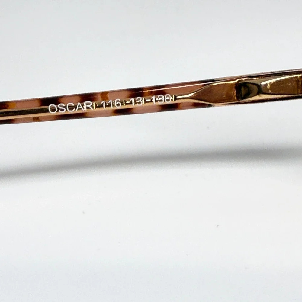 Oscar de la Renta 116 131 130 Eyeglasses Frames‎ Gold Tortoise Spring Hinges